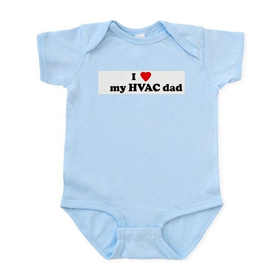 CafePress - I Love My HVAC Dad Infant Bodysuit - Baby Light Bodysuit, Size Newborn - 24 Months