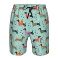 thumbnail image 4 of Naloa Christmas Dachshund Men's Beach Shorts, Surfing shorts, Swim trunks, Quick Dry Swim Trunks for Surfing Beach Fun - Small, 4 of 9