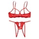 thumbnail image 1 of Sexy Lingerie for Women Plus Size, Garter Set with Stockings Lace Bodystocking, 1 of 3