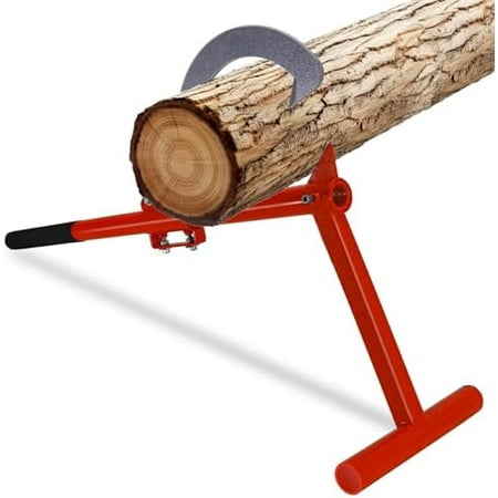 28" Timber Jack for Logs – Powder-Coated Carbon Steel Log Lifter Tool with Adjustable Hook, Rubber Grip – Log Roller, Cant Hook, Log Jack, Logging Tool for Firewood & Sawyers