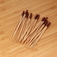 thumbnail image 2 of BambooMN - Bamboo Trident Picks - Brown Wire - for CateBrown Events, Holiday's, Restaurants or Party Supplies - 3.5" - 300 Pieces, 2 of 3