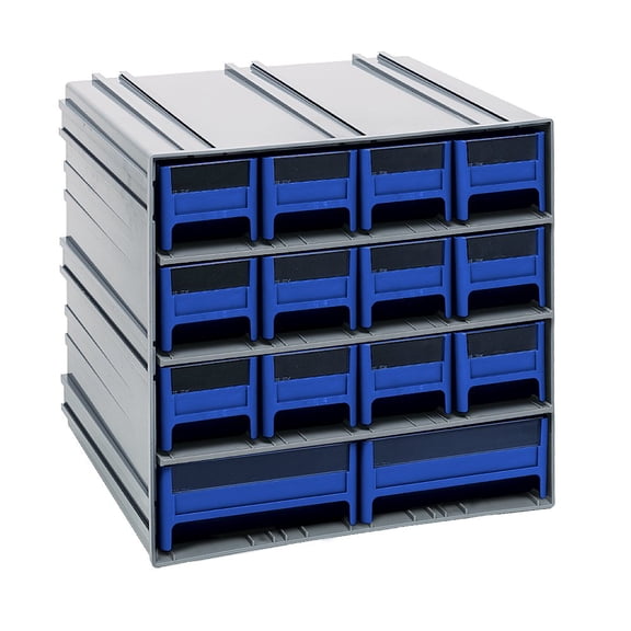 Quantum Storage Systems Storage Cabinet, Interlocking in Polysteryne Material, Gray Color