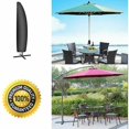 thumbnail image 2 of Waterproof parasol cover in Oxford fabric, 265 cm high, black color., 2 of 5