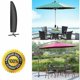 thumbnail image 2 of Waterproof parasol cover in Oxford fabric, 265 cm high, black color., 2 of 5