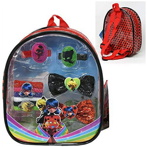 Miraculous Ladybug Hair Accessory Backpack INcLUDED cLIP PONIES BOWS Walmart