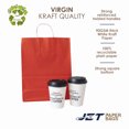 thumbnail image 5 of Jet Paper Bags 100 Pcs 10" x 5" x 12H" RED Colored Kraft Paper Shopping Bag with Twisted Handles for Gift, Merchandise, Birthday, Christmas,, Wedding, Party Favor, Thank You and More, 5 of 11