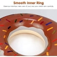 thumbnail image 3 of Donut Inflatables Donut Tube Pool Float Donut Pool Floats for Kids Donut Floatie Toys Doughnut Pool Float Donut Swimming Ring for Beach Pool, Coffee-70CM, 3 of 6