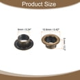 thumbnail image 2 of Uxcell 50Set Ojales de Latón 6mm 1/4 Pulgada Kit de Ojales con Arandelas para Tela, Cortinas, Lonas, Cinturones de Cuero, Zapatos, Bolsas DIY, Marrón, 2 of 7