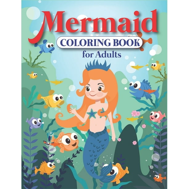 Mermaid Coloring Book For Adult Mermaid Ocean Designs Coloring Book For Teenagers Young Adults Boys