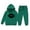 Dark Green, variant on Tiijoy Toddler Girls Outfits Football Graphic Hoodie and Sweatpants Sweatsuit, Sizes 2-3