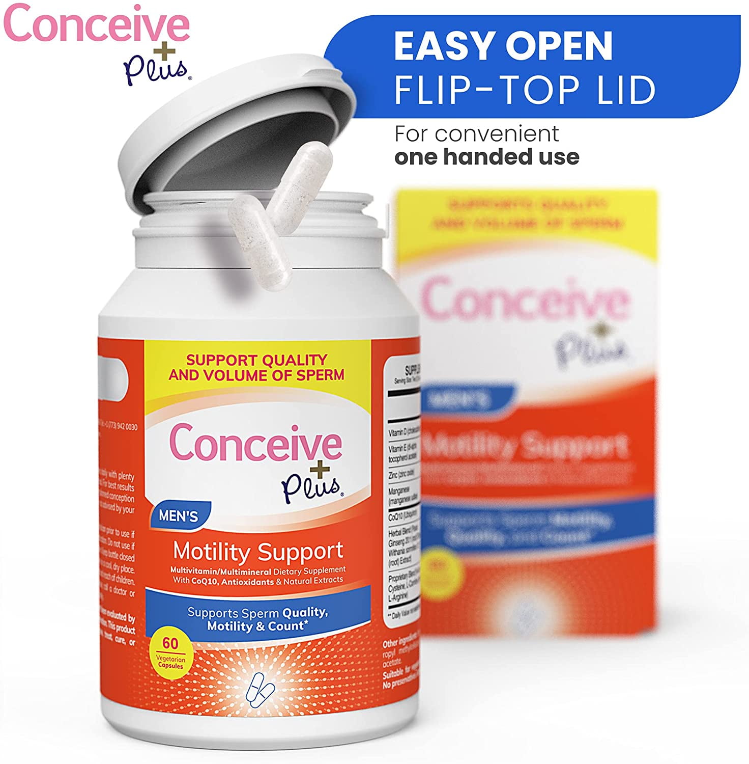 Buy Conceive Plus Male Fertility Supplement for Semen Volumizer, Boost