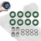 thumbnail image 5 of Juego de 8 Rodamientos de skateboard Soledad ABEC 11 con espaciadores y arandelas verde, 5 of 10