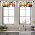 thumbnail image 4 of LALILO Kitchen Curtain Valance Water Water Splash White Water Rod Pocket Window Curtain 52"x 18" Set of 2, 4 of 7