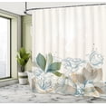 thumbnail image 4 of Ambesonne Flower Shower Curtain, Art Floral Romance Hibiscus, 69"Wx84"L, Olive Green, 4 of 4