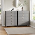 thumbnail image 6 of Dresser for Bedroom with 5 Drawers, five drawer storage organizer Vertical Drawer Dresser with Storage Freestanding Modern Chest of Drawers with Metal Handle, Dresser TV Stand, Wood Drawer Organizer, 6 of 8