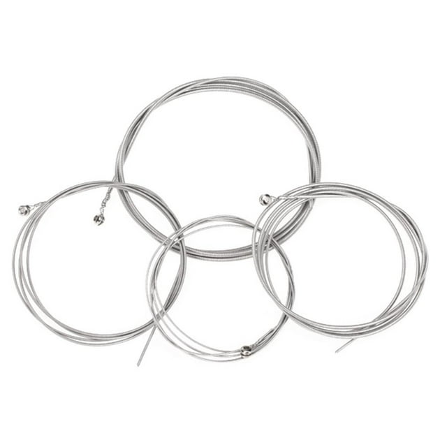 4pcs Solid Bass Guitar String Set 0.1 / 0.08 / 0.055 / 0.04 Inches for 4 Bass Guitar Strings