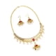 thumbnail image 4 of Collar pendiente Fernando Conjunto de gargantilla con colgante Retro elegante Perla gema roja, 4 of 8