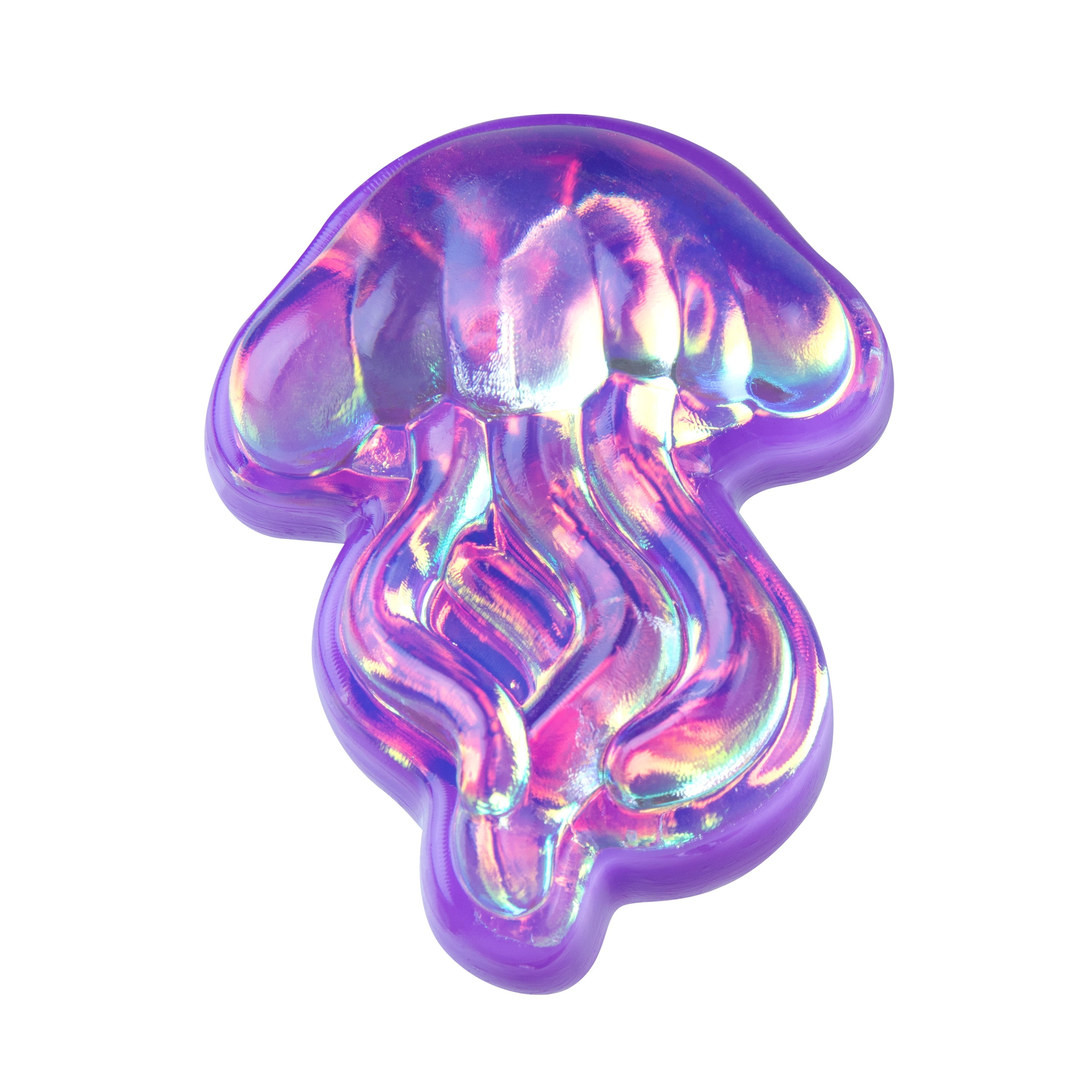 ORB Tabalicious Holographic TABA Squishy Jellyfish Toy - Cute, Sticky Jellyfish TABA Squishies with Holographic Surface - Fun Squishy Stress Ball Toys - Kawaii Sensory Fidget Toys for Kids and Adults