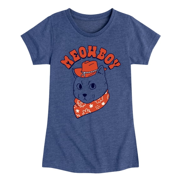 Instant Message - Barn Cat - Toddler & Youth Girls Short Sleeve Graphic T-Shirt