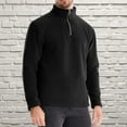 thumbnail image 2 of Dovford Men's Quarter Zip Up Sweaters Slim Fit Lightweight Mock Neck Pullover Casual Polo Sweaters, 2 of 6