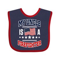 Inktastic My Uncle Is A Firefighter Nephew Boys or Girls Baby Bib