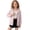 Pink, variant on Girls Spring Fall Lightweight Jacket - Hooded Breathable Nylon Windbreaker Packable Travel Outerwear for Active Kids (Pink),Size 5 T
