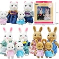thumbnail image 2 of Bosque Simulación Conejito Familia Muñeca Juguetes De Peluche Casa De Muñecas Figuras DIY Playset PlayHouse Niños Cumpleaños Niña Navidad, 2 of 4