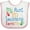 White and Pink, variant on Inktastic My Aunt in Louisiana Loves Me Boys or Girls Baby Bib