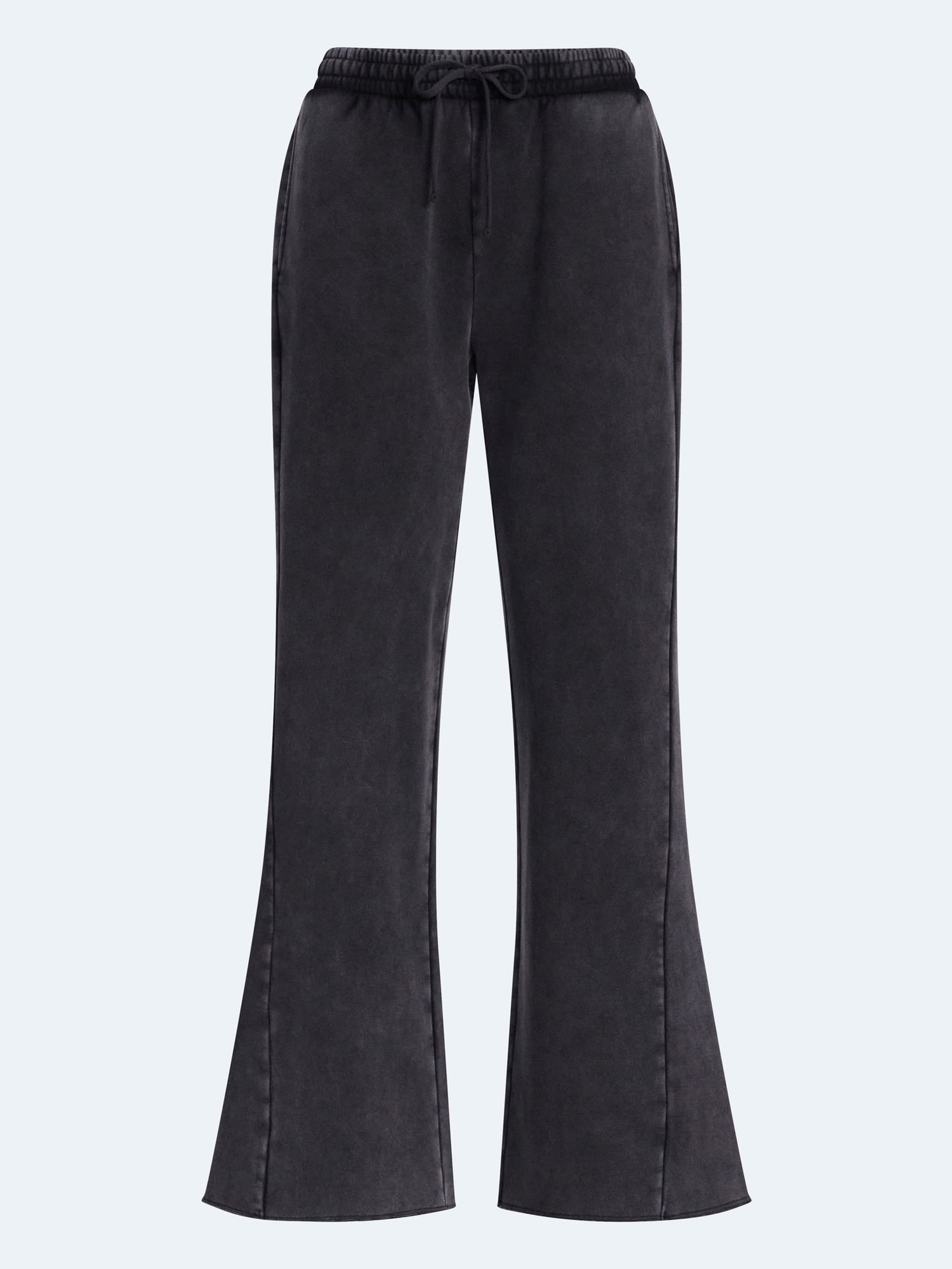 Scoop Women's and Women's Plus Mineral Wash Fleece Flare Leg Sweatpant, Sizes XS-4X