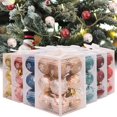 thumbnail image 4 of Decoraciones de Navidad, 12 unidades, 9 colores, Bola de Navidad de alta calidad, colgante de árbol de Navidad, decoración navideña para el hogar, 2023, regalo de Año Nuevo, HOMELLIKER2, 4 of 4