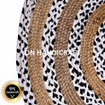 thumbnail image 4 of DN HANDICRAFT Indian Jute Rug Large Handmade Round Braided Jute Cotton Carpet Decorative Vintage Area Rug for Home (6x6 Sq Feet), 4 of 5