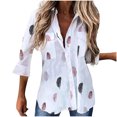 thumbnail image 1 of Blusa de manga larga de verano para mujer a la moda, blusas de cárdigan con estampado informal para carrera Fridja  czfsfas6169, 1 of 8