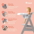 thumbnail image 4 of hauck Alpha+ Alpha Table de Plateau pour Chaise Haute Compatible et Beta+, Blanc, 4 of 10