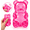 Pink, variant on INNOTECH SC Bear Squishy Squeeze Toy, Soft Sensory Fidget Toy, Washable Portable Bear Desk Toy for Kids and Adults, Pink, 1 Pack