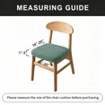 thumbnail image 6 of Lavish Cover Stretch Chair Seat Cover, Elastic Removable Dining Chair Cushion Slipcover, Gray Green Jacquard Textured, 6 Pack, 6 of 7