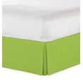 thumbnail image 2 of The Great American Store Easy Fit Pleated Style Bed Skirt / Dust Ruffle with 20 Inch Tailored Drop (Twin Size, Solid Mint Sage) 600 Thread Count 100% Cotton - Covers Bed Legs and Frame, 2 of 4