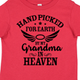 thumbnail image 4 of Inktastic Handpicked for Earth by My Grandma in Heaven Angel Wings Boys or Girls Toddler T-Shirt, 4 of 5