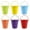 Red, variant on Galvanized Metal Buckets with Handles - Leak-Proof, Powder-Coated in 6 Colors - for Party Decor, Classroom Organization