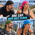 thumbnail image 2 of Toptie Do Rag Cycling Pirate Hat Cooling Helmet Liner Skull Cap Headwear-Pink, 2 of 2