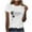 White 2, variant on Women's Casual Tops Printed Crew Neck Short Sleeve Shirts Loose Fit Summer Fashion Tees Comfortable Basic Clothes (XL, White 2)