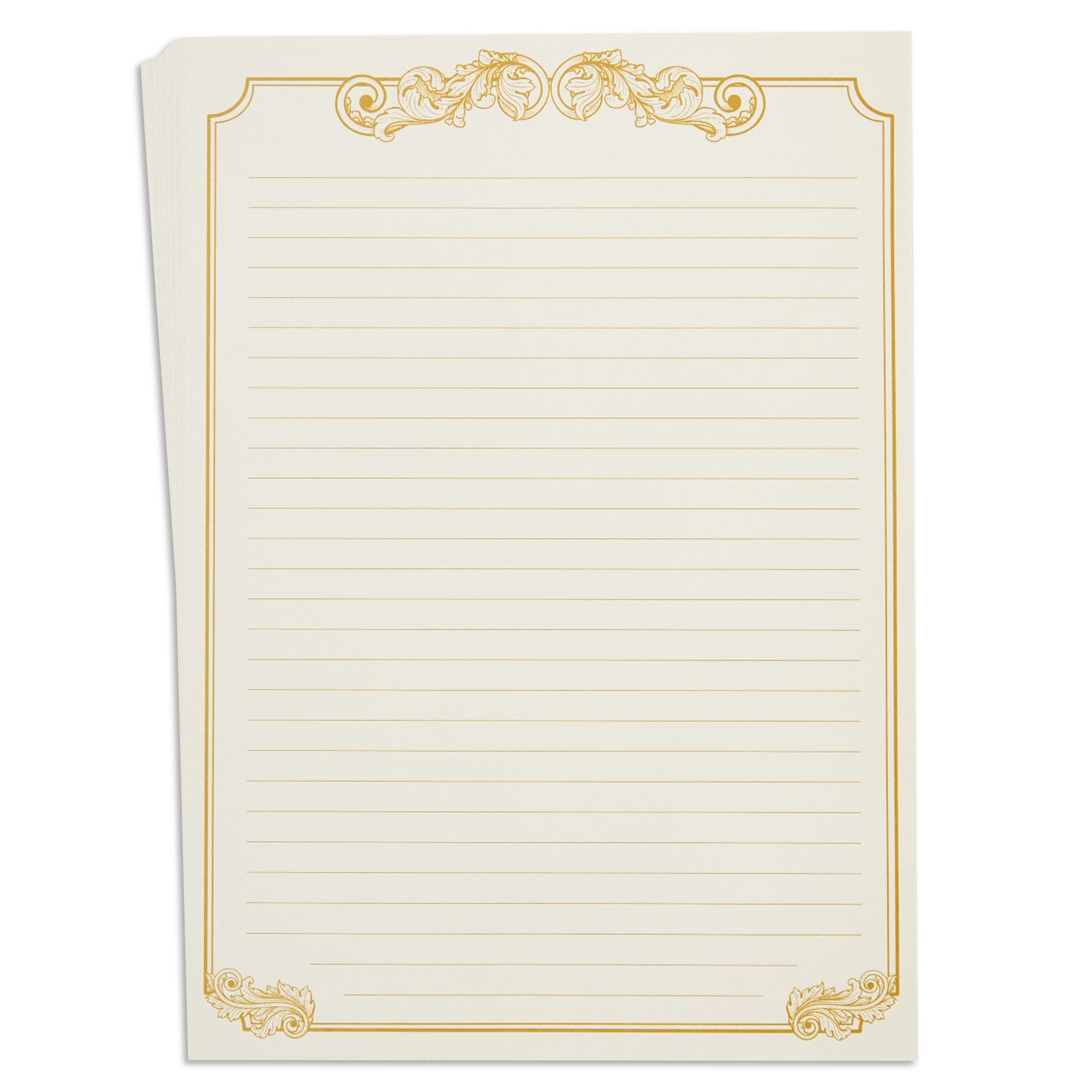 90 Pieces Stationery Set (60 Vintage-Style Paper Sheets + 30  Envelopes),Gold Border Letter Writing Paper for Love Letter, Party  Invitations 