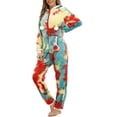thumbnail image 2 of Mono sin orejas con capucha y cremallera de manga larga para mujer para ropa de dormir para el hogar Fridja hfkajh102523, 2 of 9
