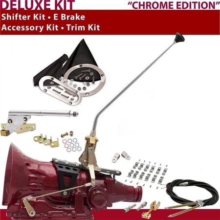 American Shifter TH400 Shifter Kit 16 in. E Brake Cable Clamp Clevis Trim Kit for CF589
