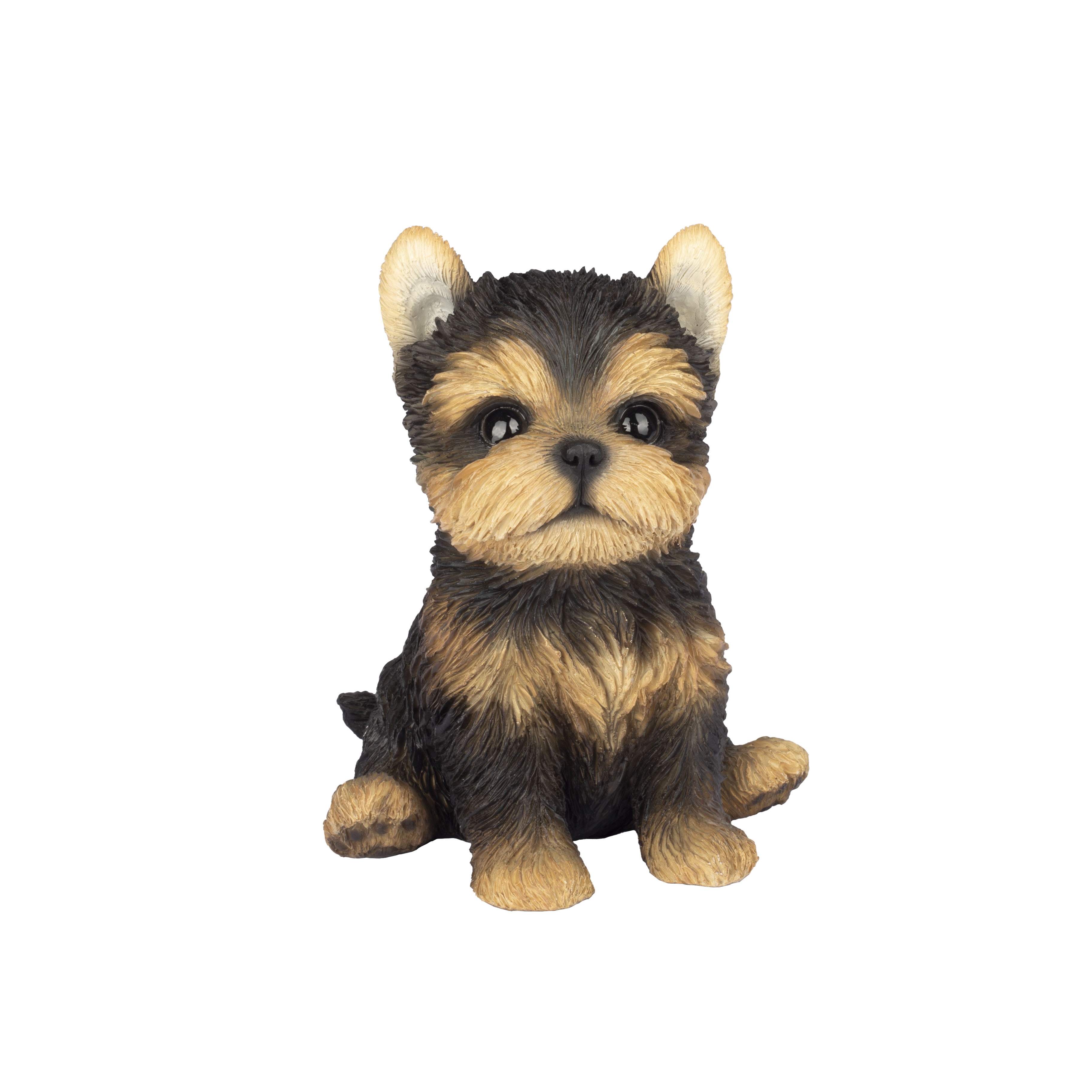 SOREAL Brown YorkTerrier | Handpainted Decorative Puppy Statue for Home & Garden Decor | Premium Polyresin Dog Statue | Gift for Dog Lovers | Weather-Resistant Indoor/Outdoor Decor