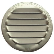 Maurice Franklin RL-100 1 Mini Louver with Insect Screen, 1.219 in W, Round, Aluminum, Mill