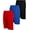 Black/Red/Royal, variant on Mad Game Boys Active Shorts - 3 Pack Lightweight Performance Mesh Basketball Shorts (8-18)