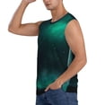 thumbnail image 3 of Lsque Witch House On The Hill Print Men's Cotton Blend Sleeveless Muscle Shirts (S-3XL)- Moisture Wicking, Odor Protection, UPF 30+,Medium, 3 of 8