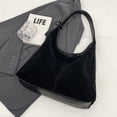 thumbnail image 3 of Bolso Hobo Gamuza para Mujer Hombro Con Cierre Magnético Retro El (), 3 of 4