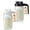 Black+White-32 Ounces, variant on Mason Jar Food Storage Containers Gray+Black 64 Ounces Drink Pitcher