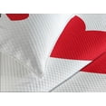 thumbnail image 4 of Ambesonne Rainbow Quilted Bedspread Set 3 Pcs, Hearts Umbrella Love, Queen Size, Multicolor, 4 of 5